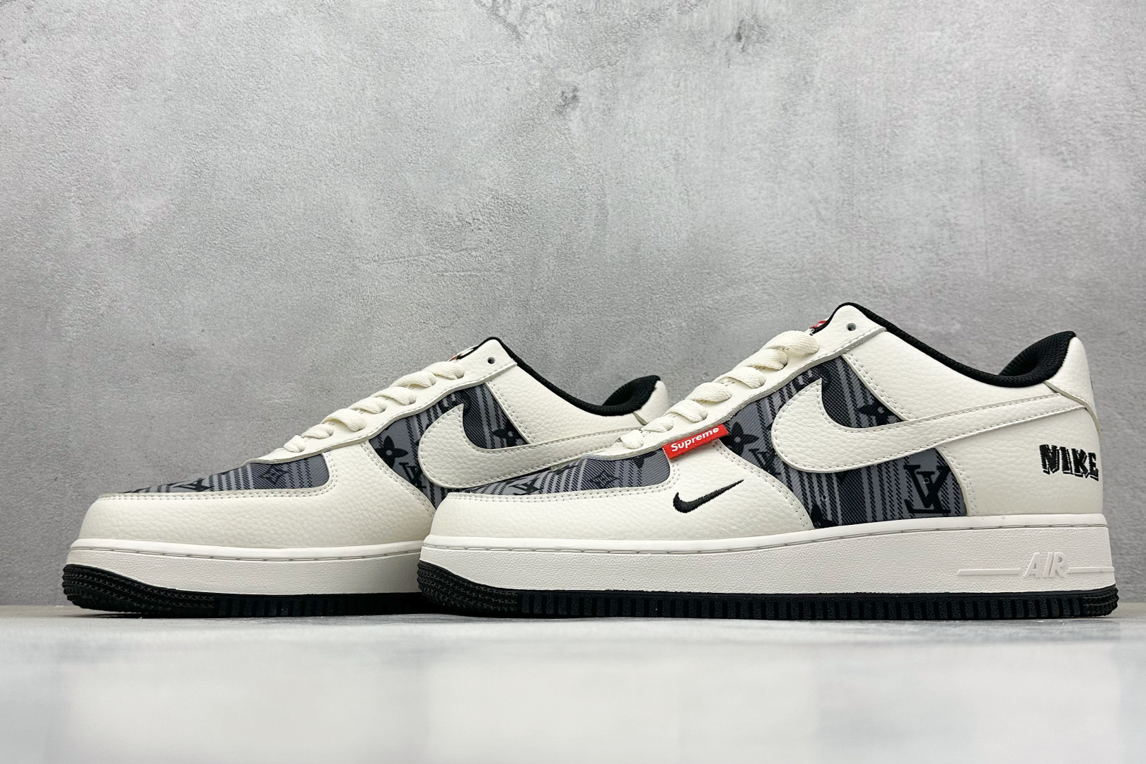 SC版 Nike Air Force 1 Low 07 x Supreme 白黑小勾 BZ68808-108