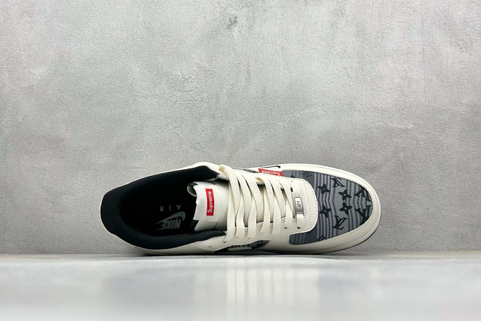 SC版 Nike Air Force 1 Low 07 x Supreme 白黑小勾 BZ68808-108