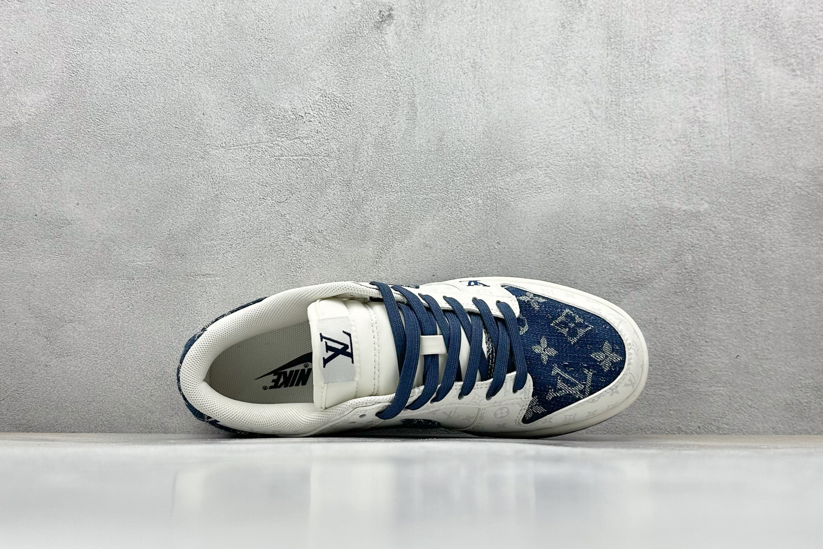 SC版 Nike SB Dunk Low LV联名 蓝色牛仔 周年高端定制 低帮休闲板鞋 SC9772-802