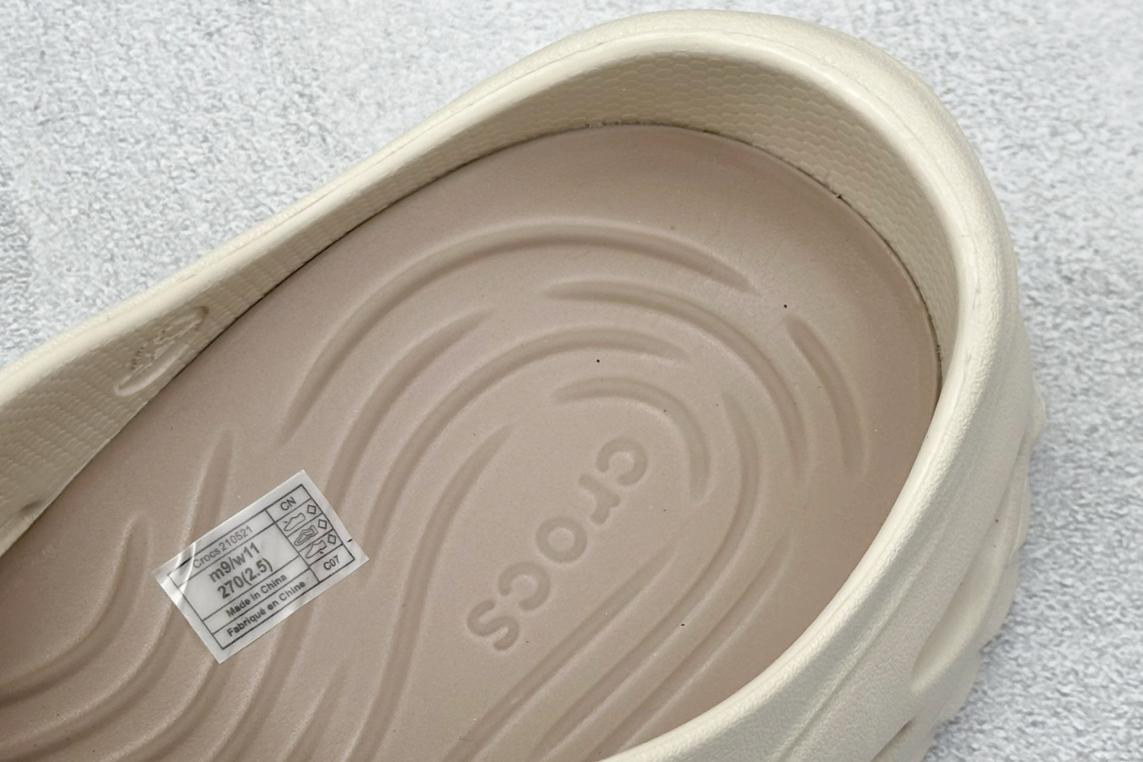 K版 Crocs卡骆驰 Echo WAVE CLOG 轻盈复古 防磨包头拖鞋