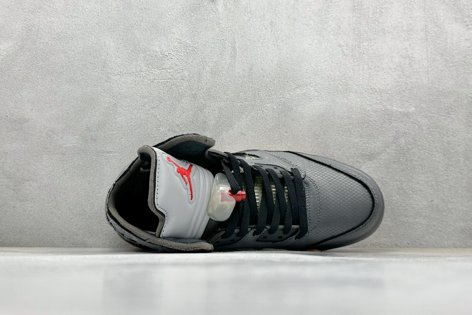 KW版 OFF-WHITE X Air Jordan 5 OW联名 黑蝉翼 CT8480-001