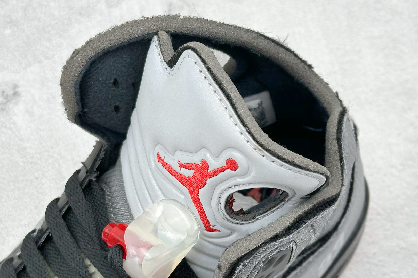 KW版 OFF-WHITE X Air Jordan 5 OW联名 黑蝉翼 CT8480-001