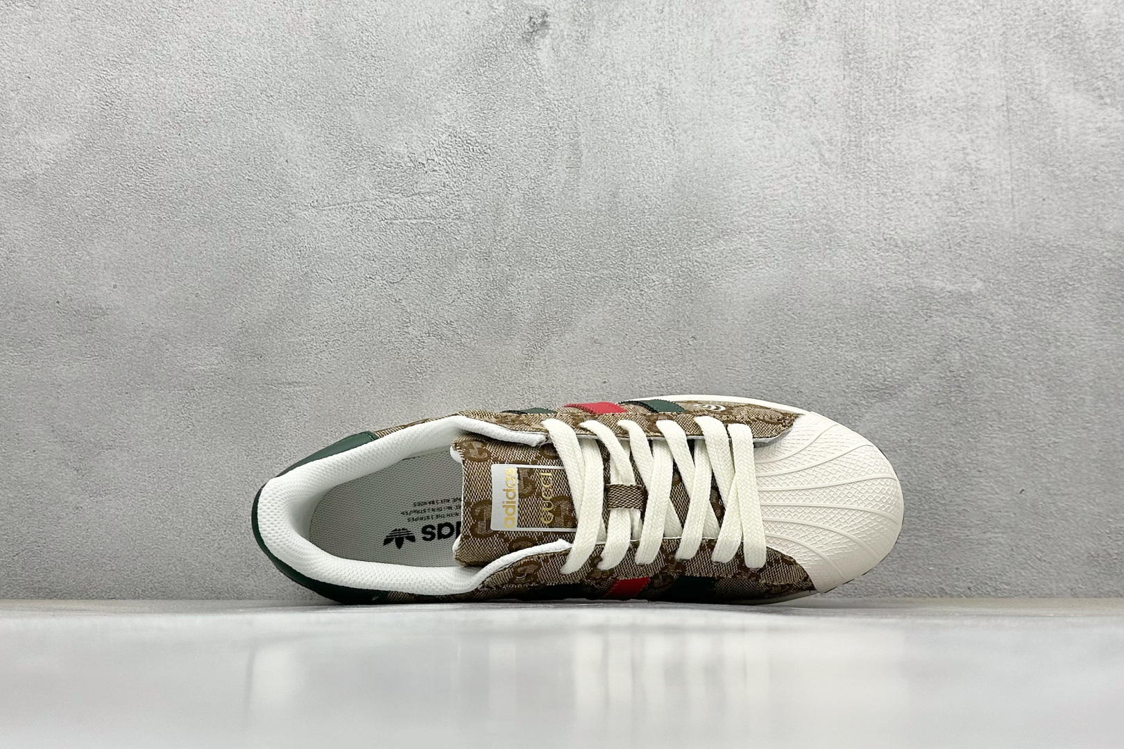 AD Originals Superstar x GUCCI 棕白绿 SD6807