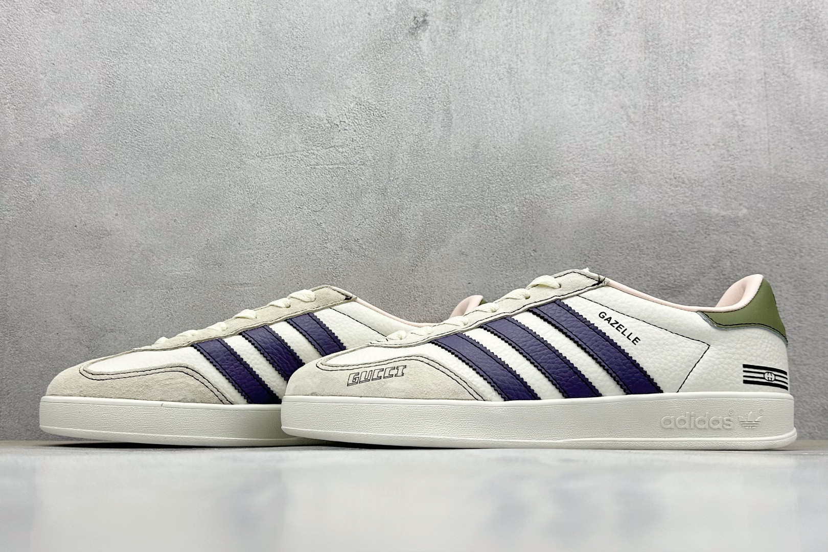 adidas Originals Gazelle INdoor x GUCCI 三叶草休闲防滑耐磨低帮板鞋 DD6603