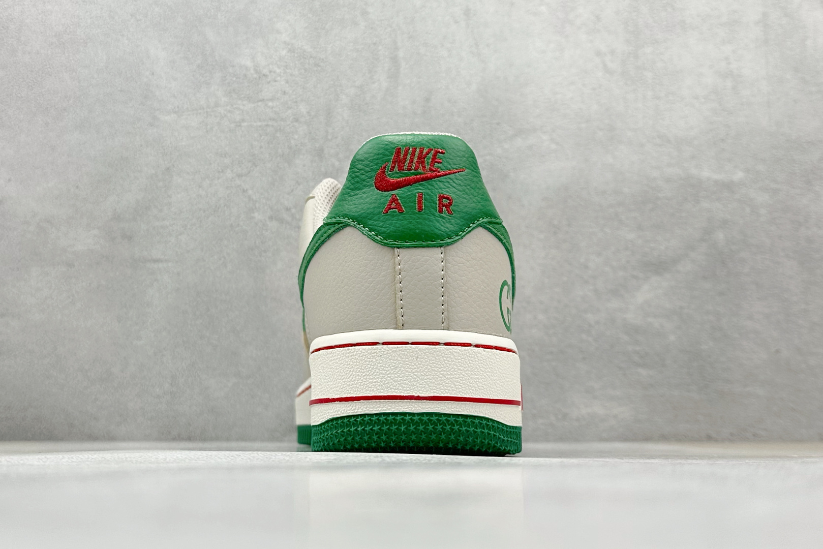 SC版 Nike Air Force 1'07 Low 古驰联名 灰棕小绿勾 空军一号低帮休闲板鞋 LW9279-003