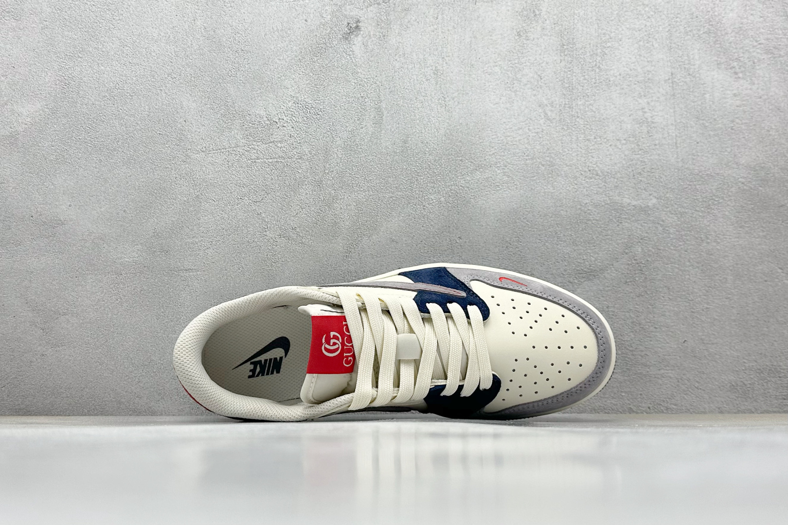 Travi Scott x Nike Air Jordan 1 Low x GUCCI Air Jordan 1 Low 反转米蓝红倒钩 DM7866-039