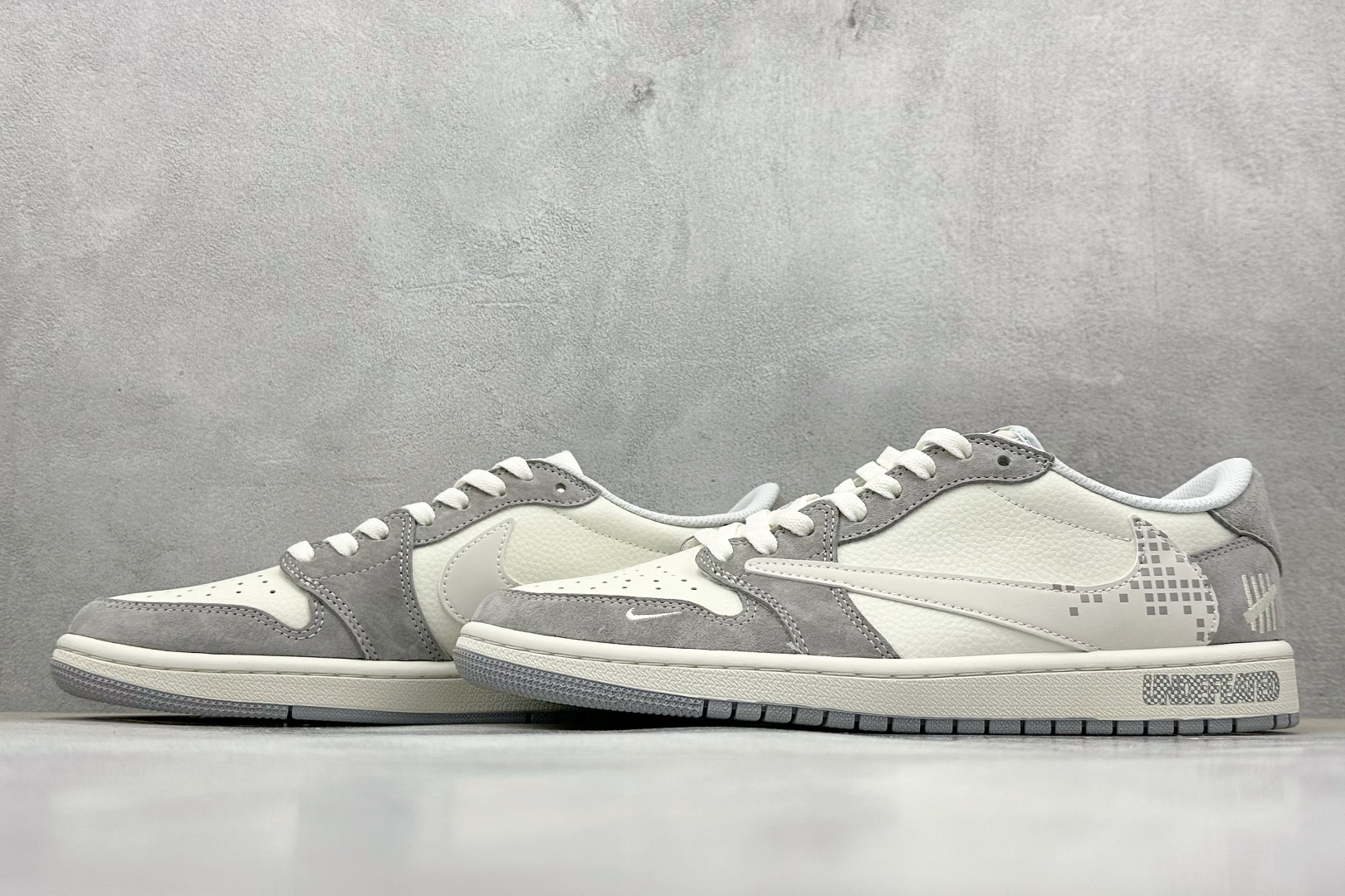 TS x Air Jordan AJ1 Low x UNDEFEATED 低帮联名UND 灰白 DM7866-048