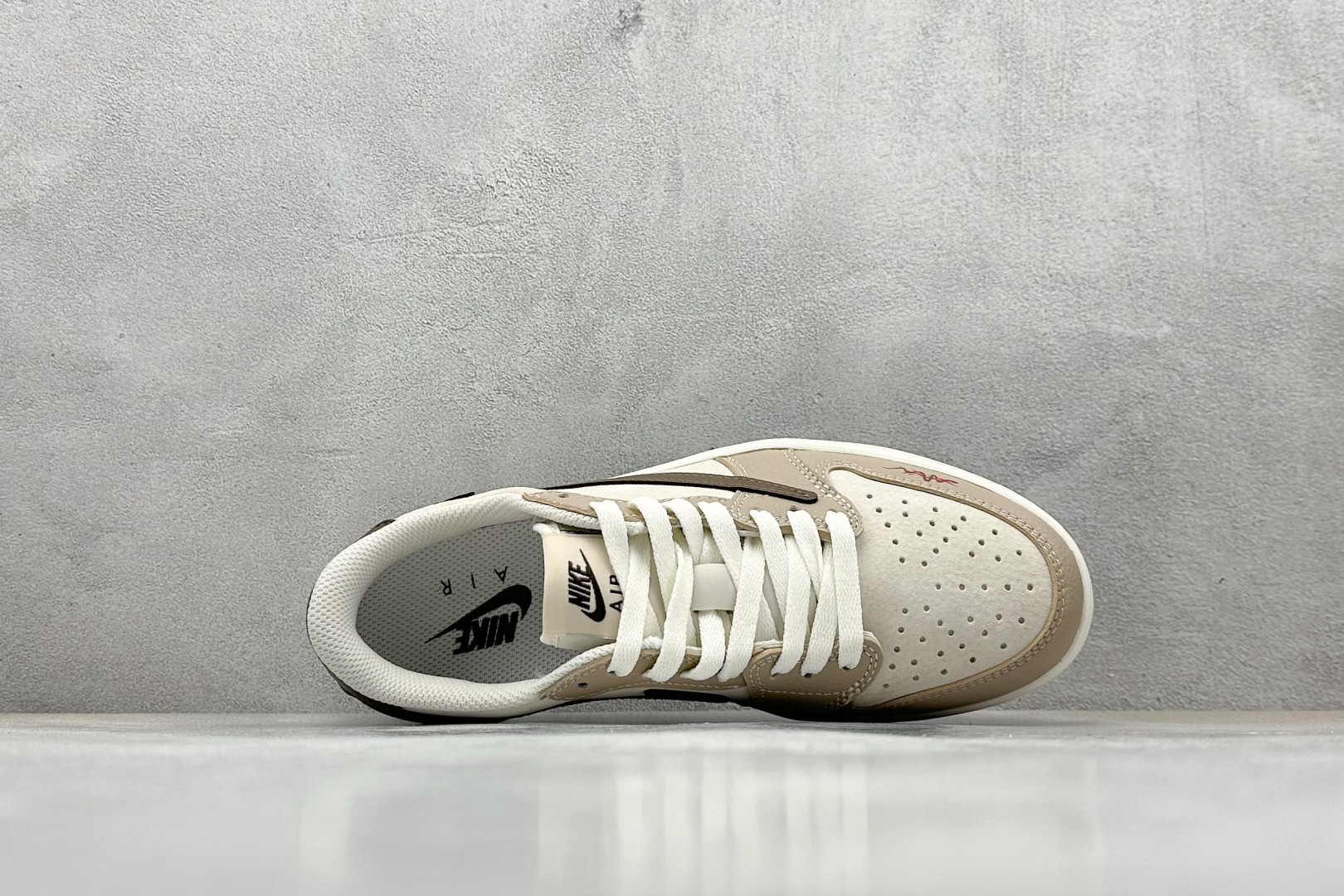 Travi Scott x Fragment Design x Air Jordan 1 Low OG SP AJ1 乔1 迪奥联名蛇年限定 棕蛇纹 低帮文化休闲板鞋 DM7866-074