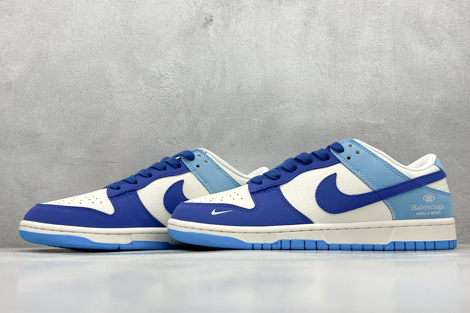 Nike SB Dunk Low Balenciaga联名 深浅蓝拼接 周年高端定制 低帮休闲板鞋 ZH2598-275