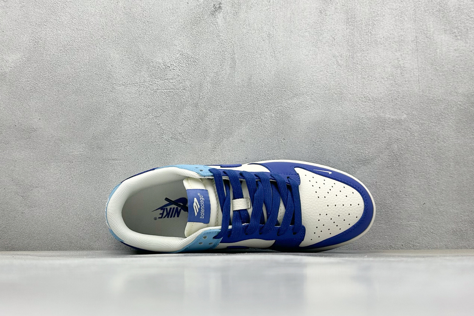 Nike SB Dunk Low Balenciaga联名 深浅蓝拼接 周年高端定制 低帮休闲板鞋 ZH2598-275