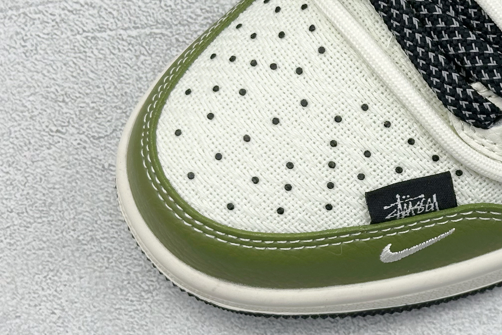 Travis Scott x Fragment Design x Air Jordan 1 Low OG SP AJ1 斯图西联名 绿麻抽绳 低帮文化休闲板鞋 DM6868-104