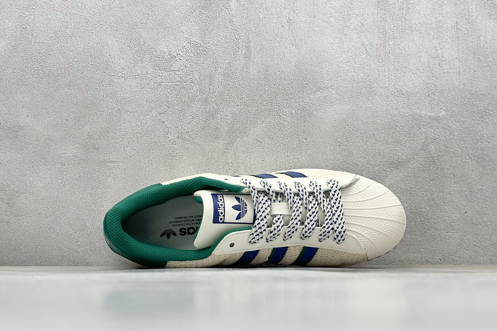 AD Originals Superstar x Supreme 白蓝绿 HS3071