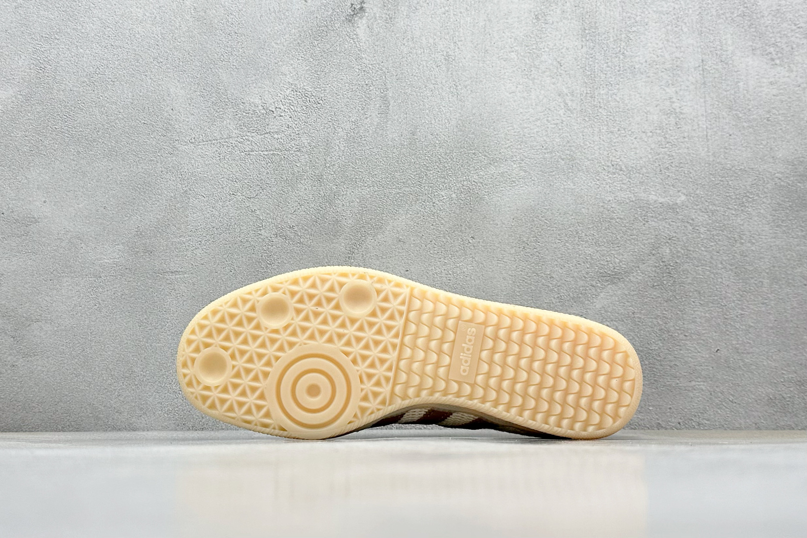 RS版 Adidas Originals Samba OG桑巴舞百搭低帮休闲运动板鞋HY“编织米黄棕” JI3185