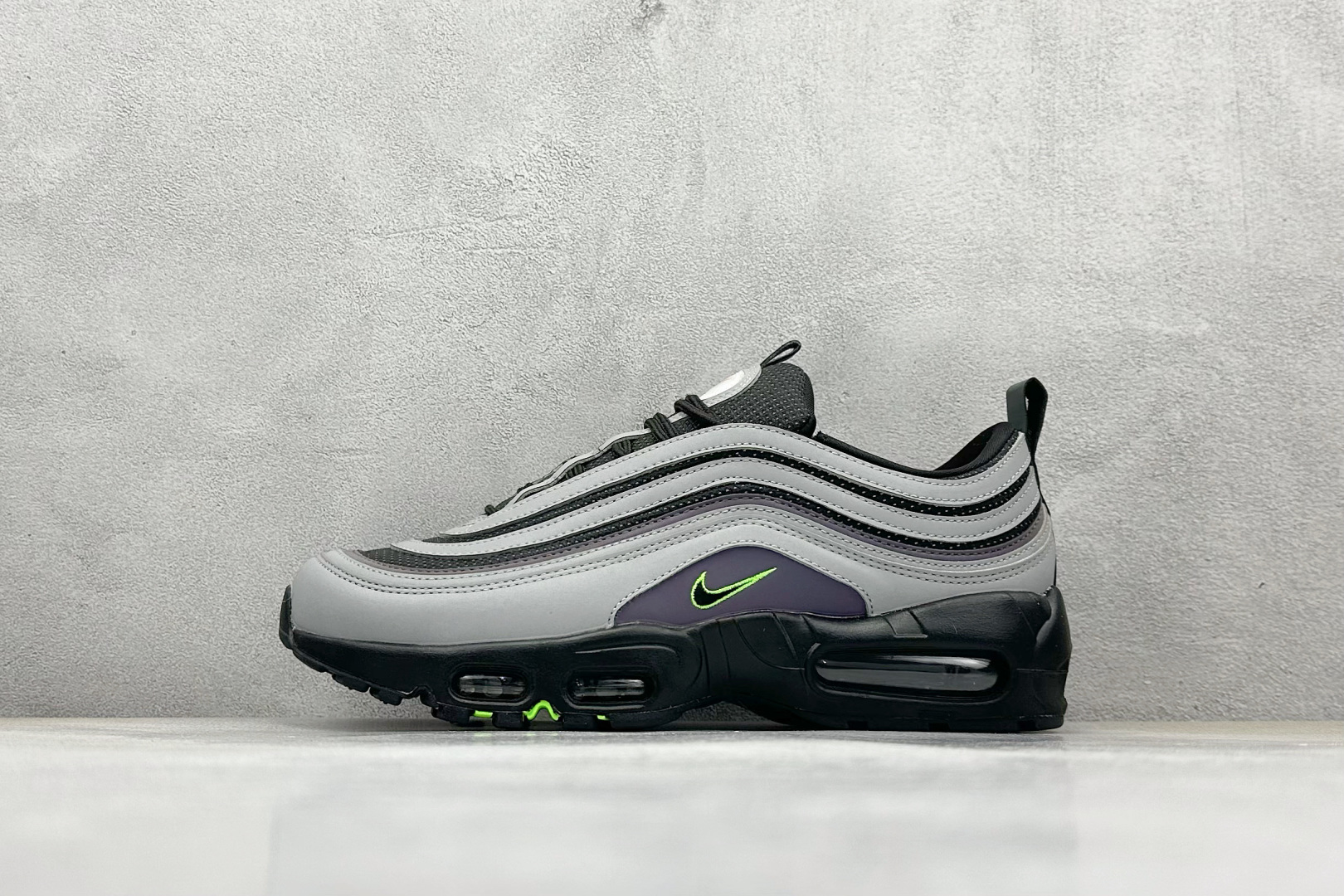 CK版 Division Street x Nike Air Max 95/97 复刻灰黑 复古休闲跑步鞋 IM2174-001