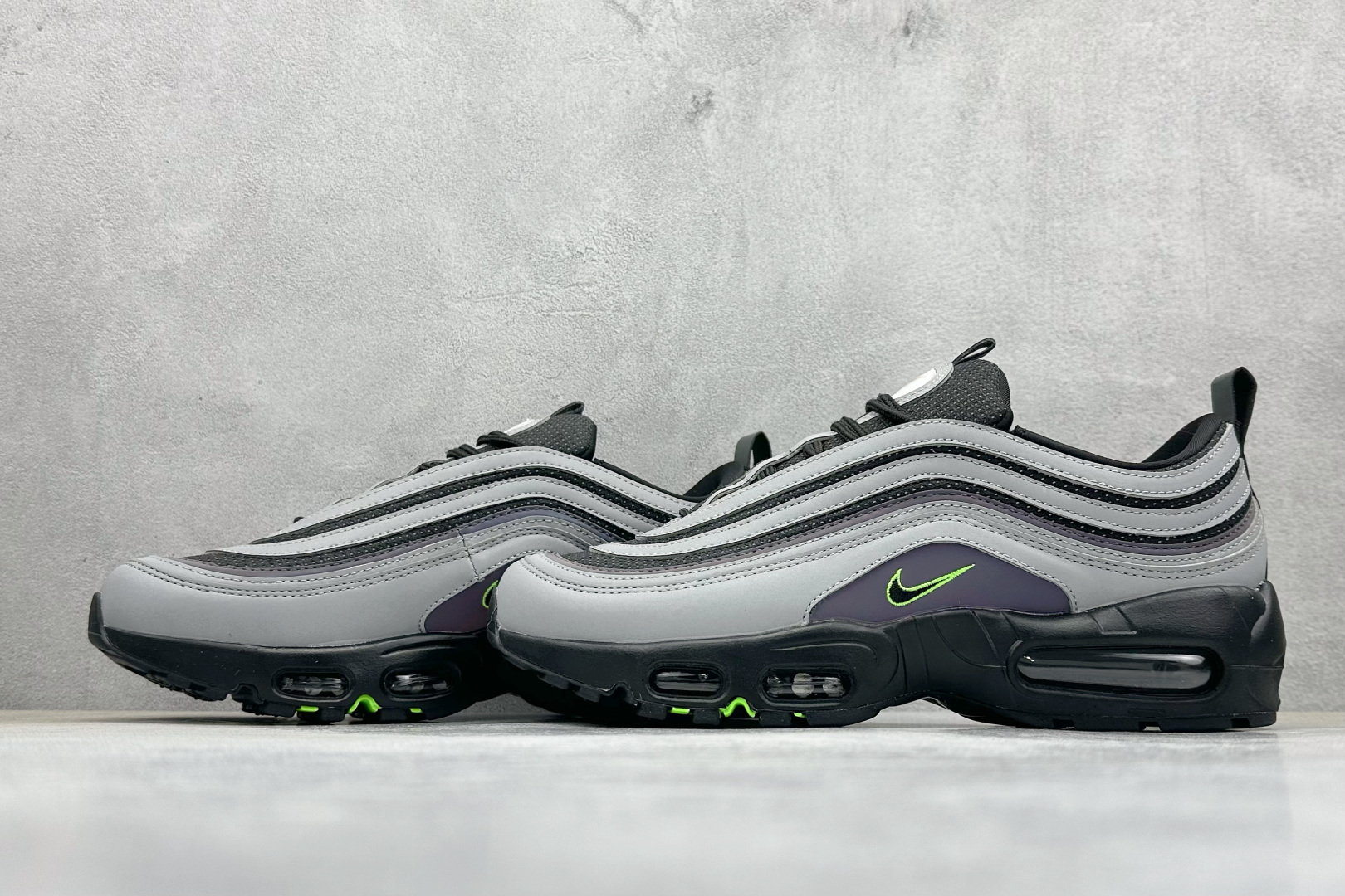 CK版 Division Street x Nike Air Max 95/97 复刻灰黑 复古休闲跑步鞋 IM2174-001