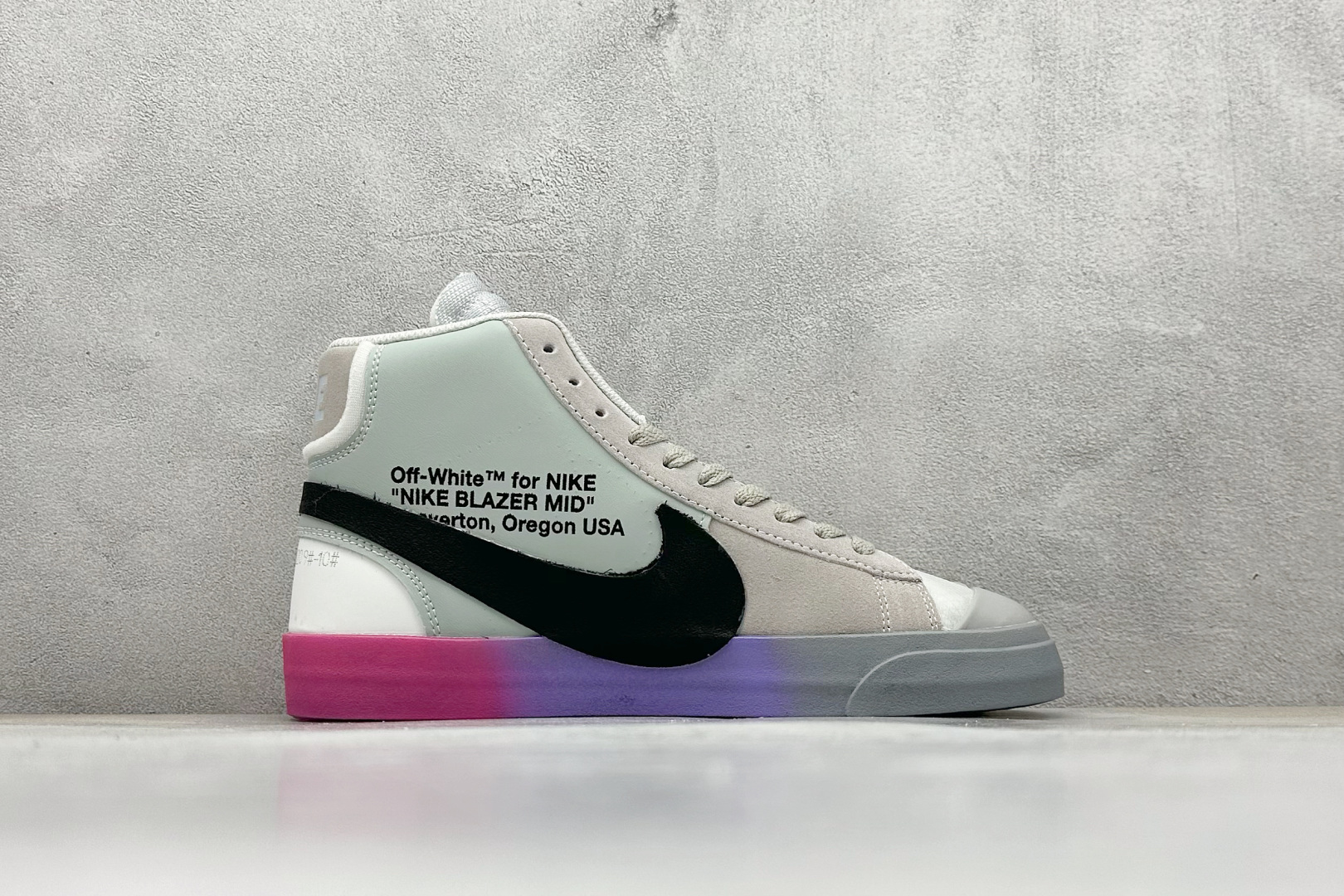 XL版 Off-White X NK Blazer Mid OW联名款开拓者高帮休闲板鞋 AA3832-002