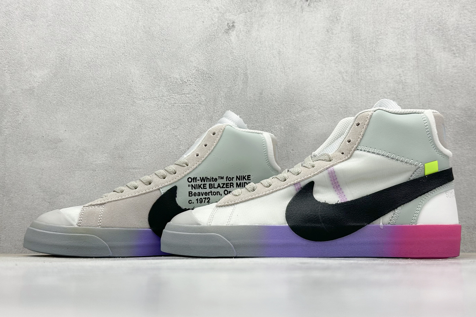 XL版 Off-White X NK Blazer Mid OW联名款开拓者高帮休闲板鞋 AA3832-002