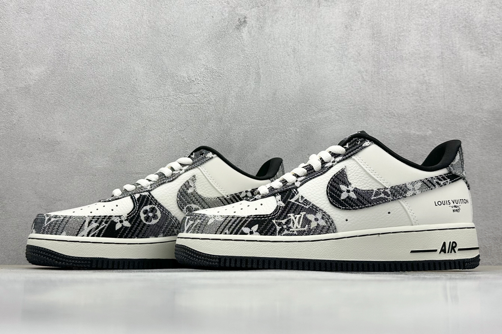 SC版 Nike Air Force 1'07 Low LV联名 灰黑牛仔 空军一号低帮休闲板鞋 SC9207-539