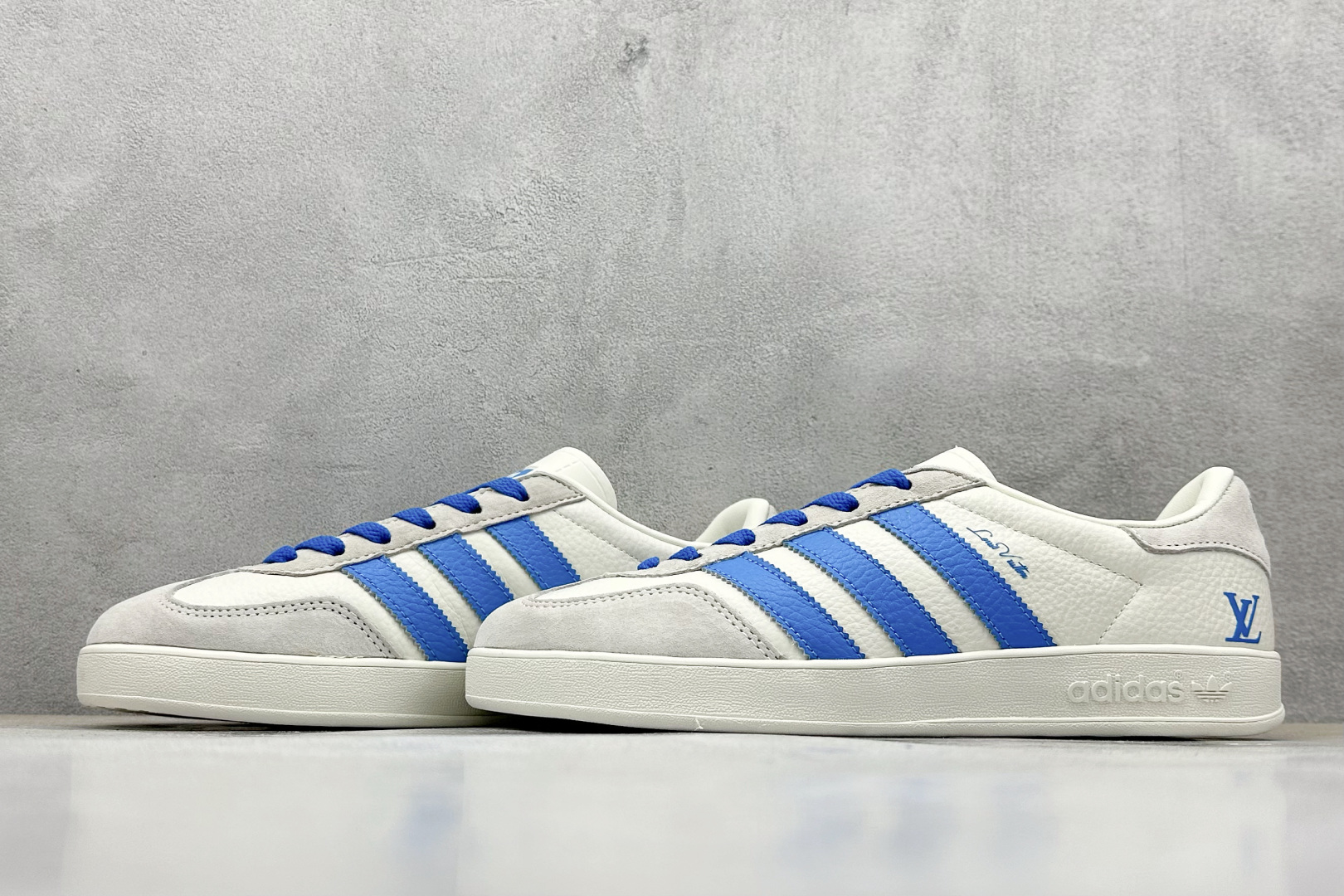 AD Originals Gazelle INdoor x Lv 三叶草休闲防滑耐磨低帮板鞋 DD6605