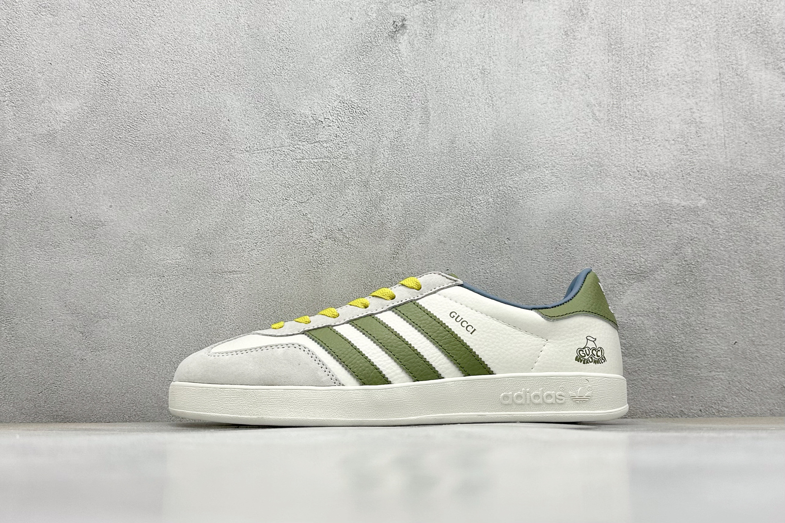 AD Originals Gazelle INdoor x GUCCI 三叶草休闲防滑耐磨低帮板鞋 DD6607