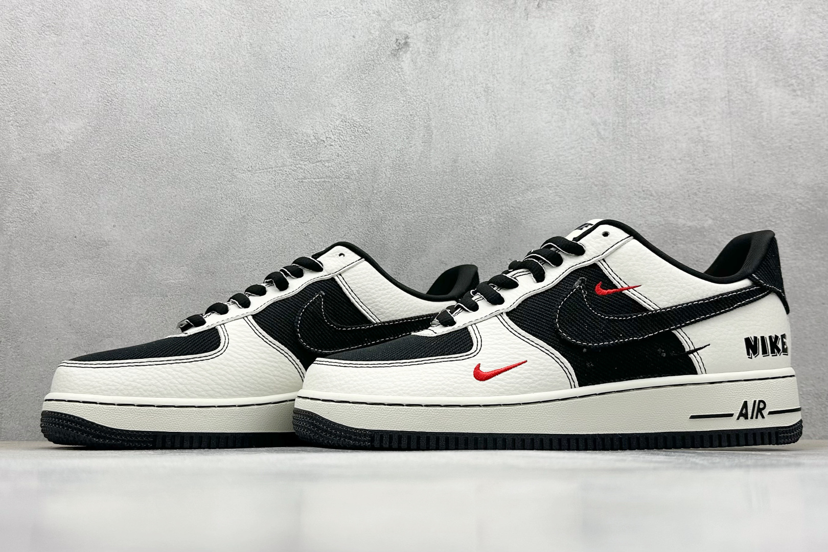 SC版 Nike Air Force 1'07 Low 黑白三小勾 空军一号低帮休闲板鞋 SC9207-537