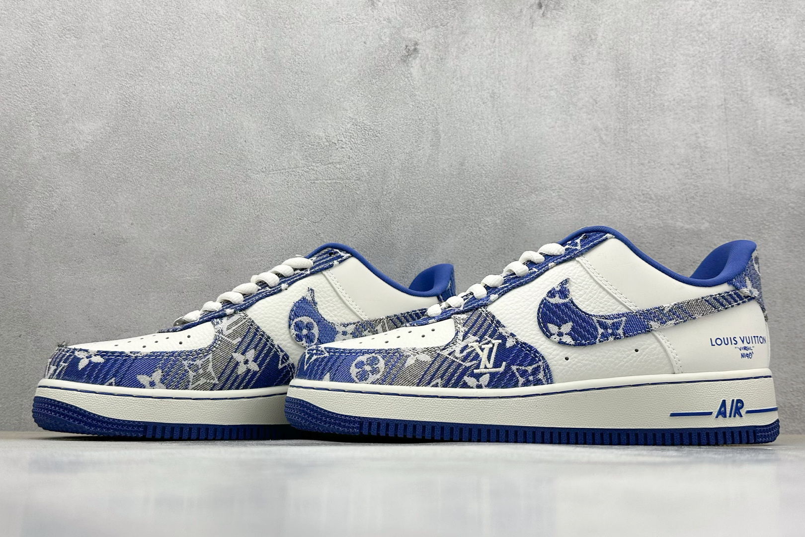SC版 Nike Air Force 1 '07 Low LV联名 灰蓝牛仔 空军一号低帮休闲板鞋 SC9207-540