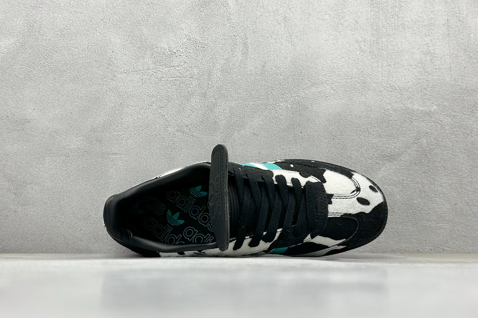 140 X版 Adidas Samba ‘黑绿斑马’ 阿迪三叶草休闲板鞋 JS3930
