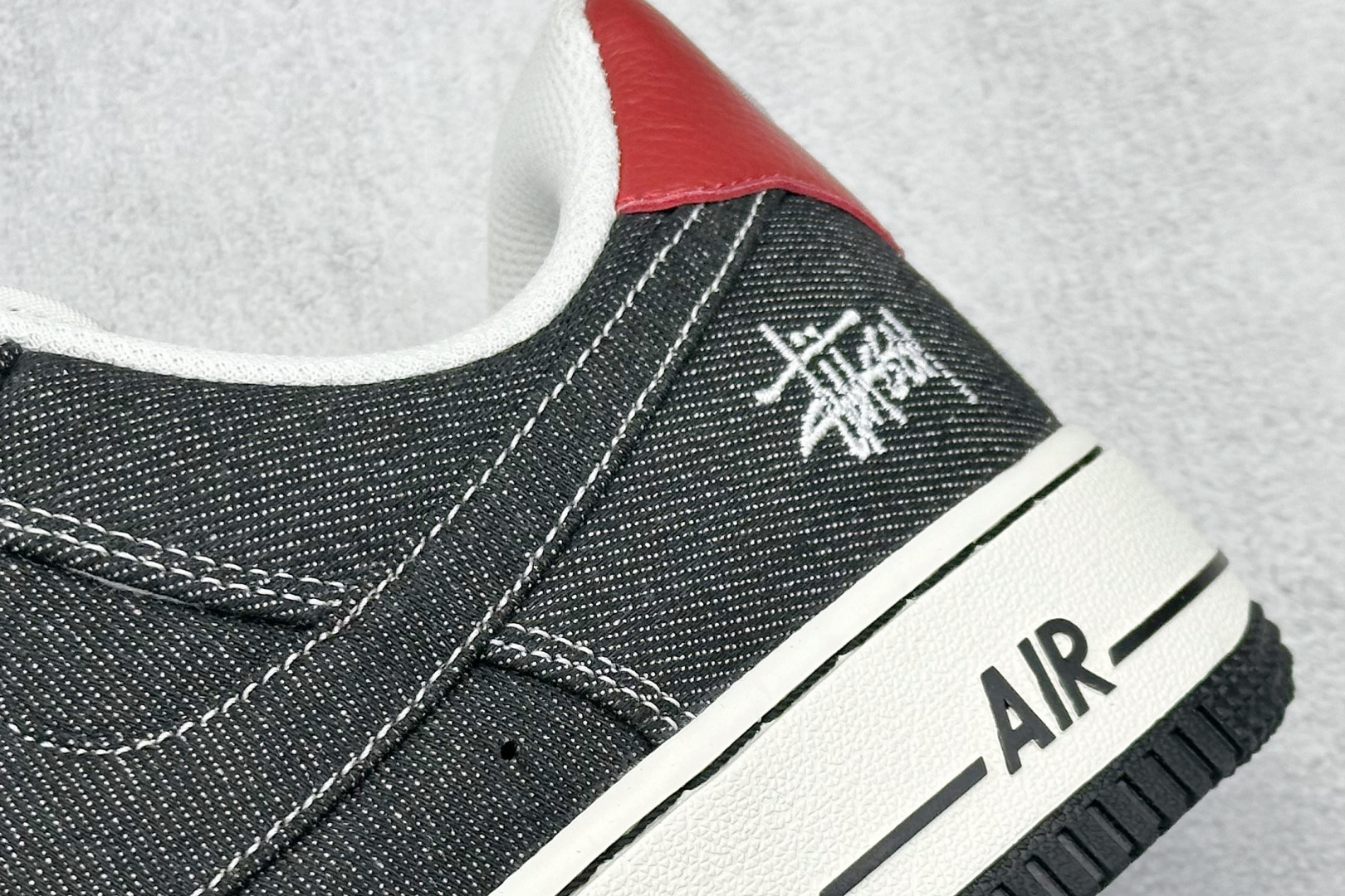 260 SC版 Nike Air Force 1'07 Low 斯图西联名 深灰织布 空军一号低帮休闲板鞋 LW9279-002