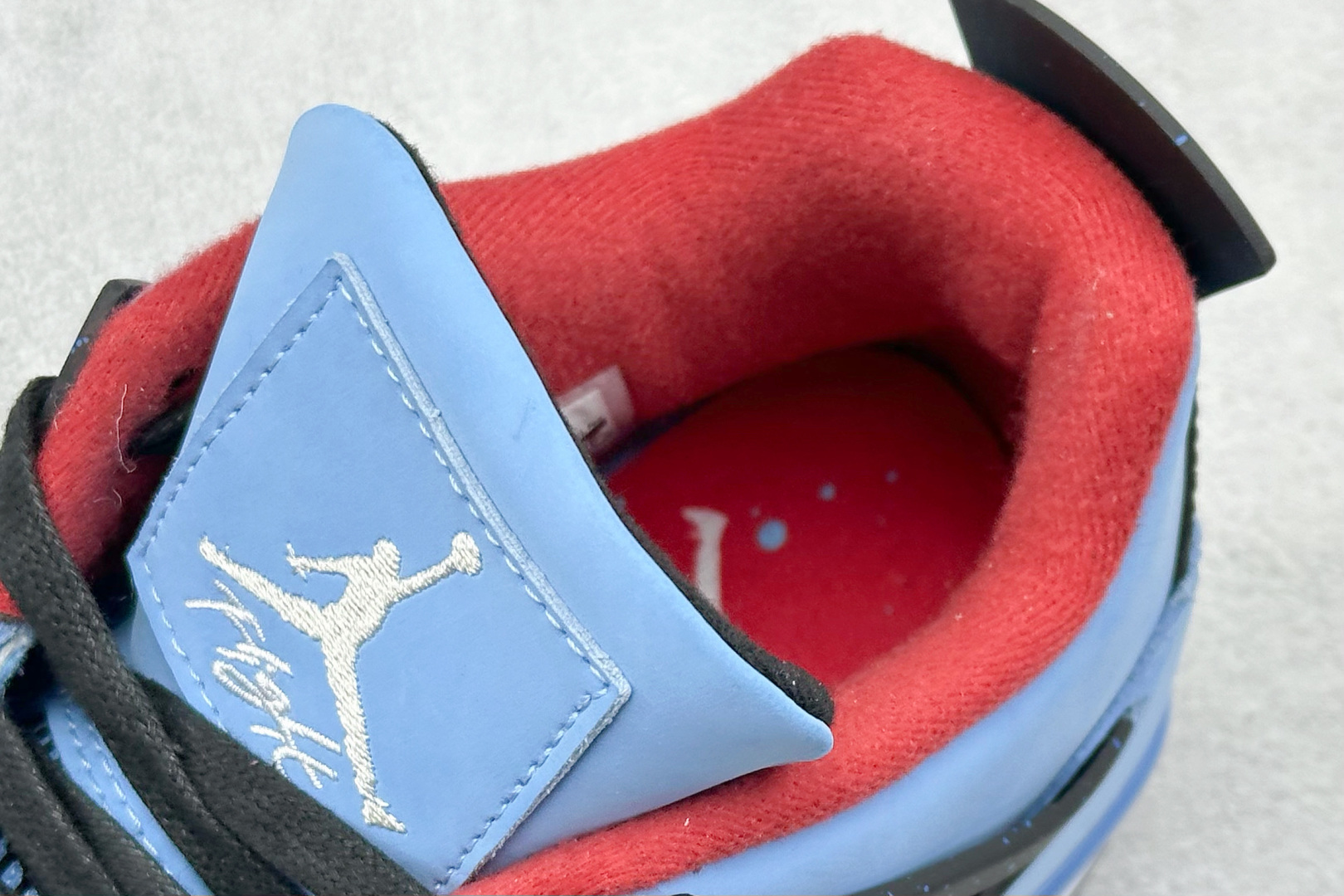 350 F版 Travis Scott Cactus Jack x Air Jordan 4 Retro AJ4 乔4 联名款 麂皮蓝 308497-406-Chinese UA Cheap High Quatity Brand Clothes Bags handbags Sneakers wholesale wholesaler seller from China Factory suppliers Fashion Clothing Shoes best Quality Beautiful Price 350 F版 Travis Scott Cactus Jack x Air Jordan 4 Retro AJ4 乔4 联名款 麂皮蓝 308497-406