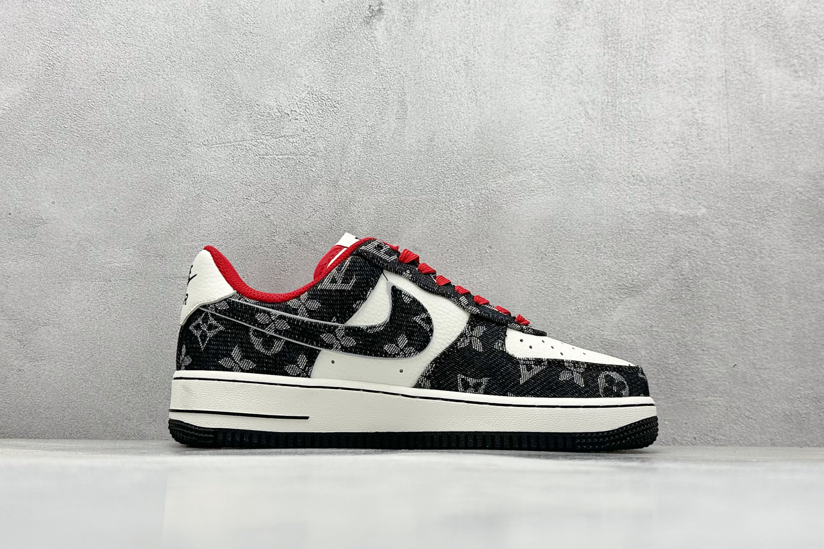 SC版 Nike Air Force 1'07 Low LV联名 黑牛仔小红勾 空军一号低帮休闲板鞋 LW9279-001