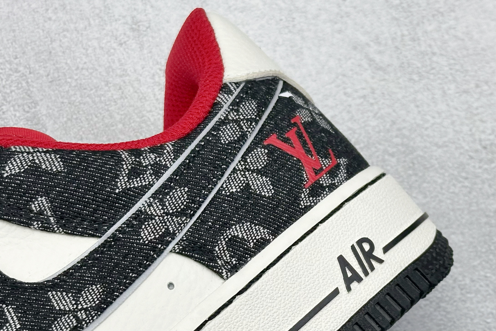 SC版 Nike Air Force 1'07 Low LV联名 黑牛仔小红勾 空军一号低帮休闲板鞋 LW9279-001