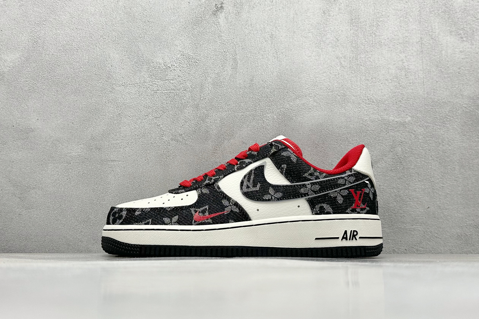 SC版 Nike Air Force 1’07 Low LV联名 黑牛仔小红勾 空军一号低帮休闲板鞋 LW9279-001
