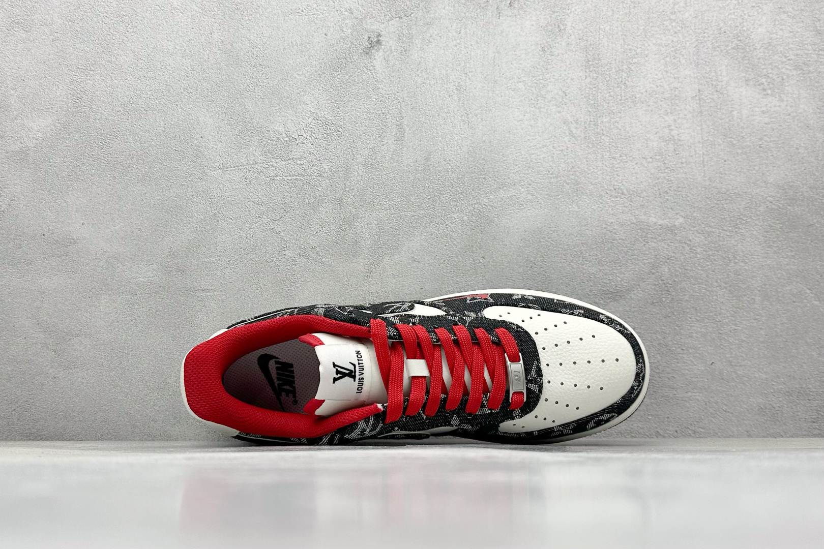 SC版 Nike Air Force 1'07 Low LV联名 黑牛仔小红勾 空军一号低帮休闲板鞋 LW9279-001