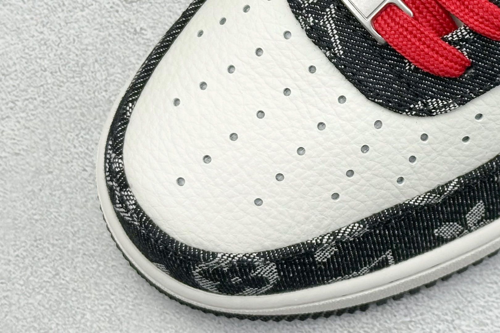 SC版 Nike Air Force 1'07 Low LV联名 黑牛仔小红勾 空军一号低帮休闲板鞋 LW9279-001