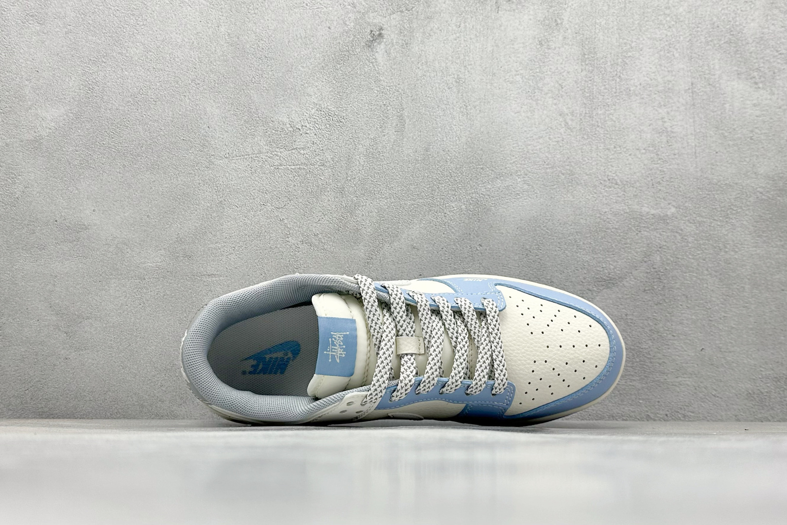 XC版 Nike SB Dunk Low 斯图西联名 大学蓝花勾 周年高端定制 低帮休闲板鞋 XS6089-591