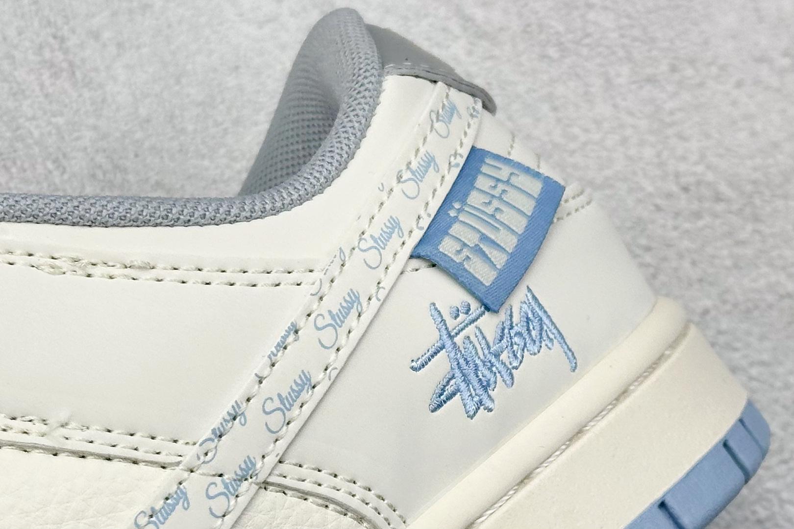 XC版 Nike SB Dunk Low 斯图西联名 大学蓝花勾 周年高端定制 低帮休闲板鞋 XS6089-591