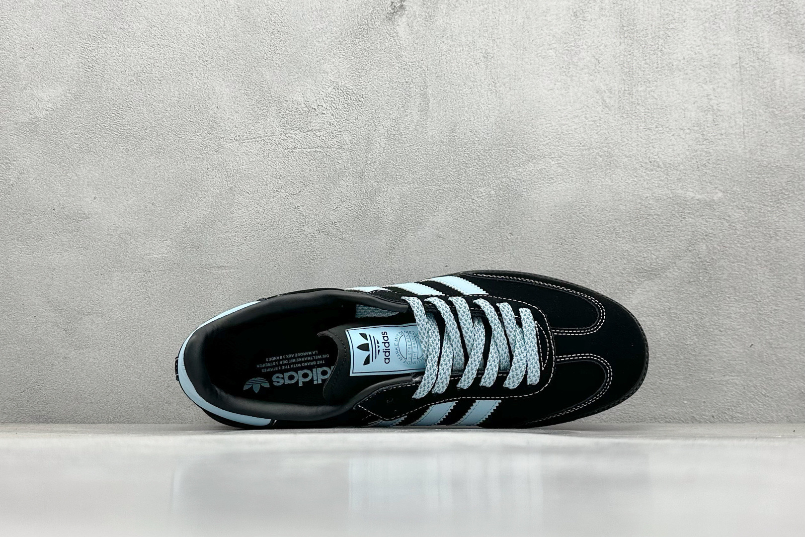 adidas originals Samba x Stussy 黑蓝 桑巴舞系列复古经典轻便板鞋 XR0003 adidas originals Samba x Stussy 黑蓝 桑巴舞系列复古经典轻便板鞋 XR0003