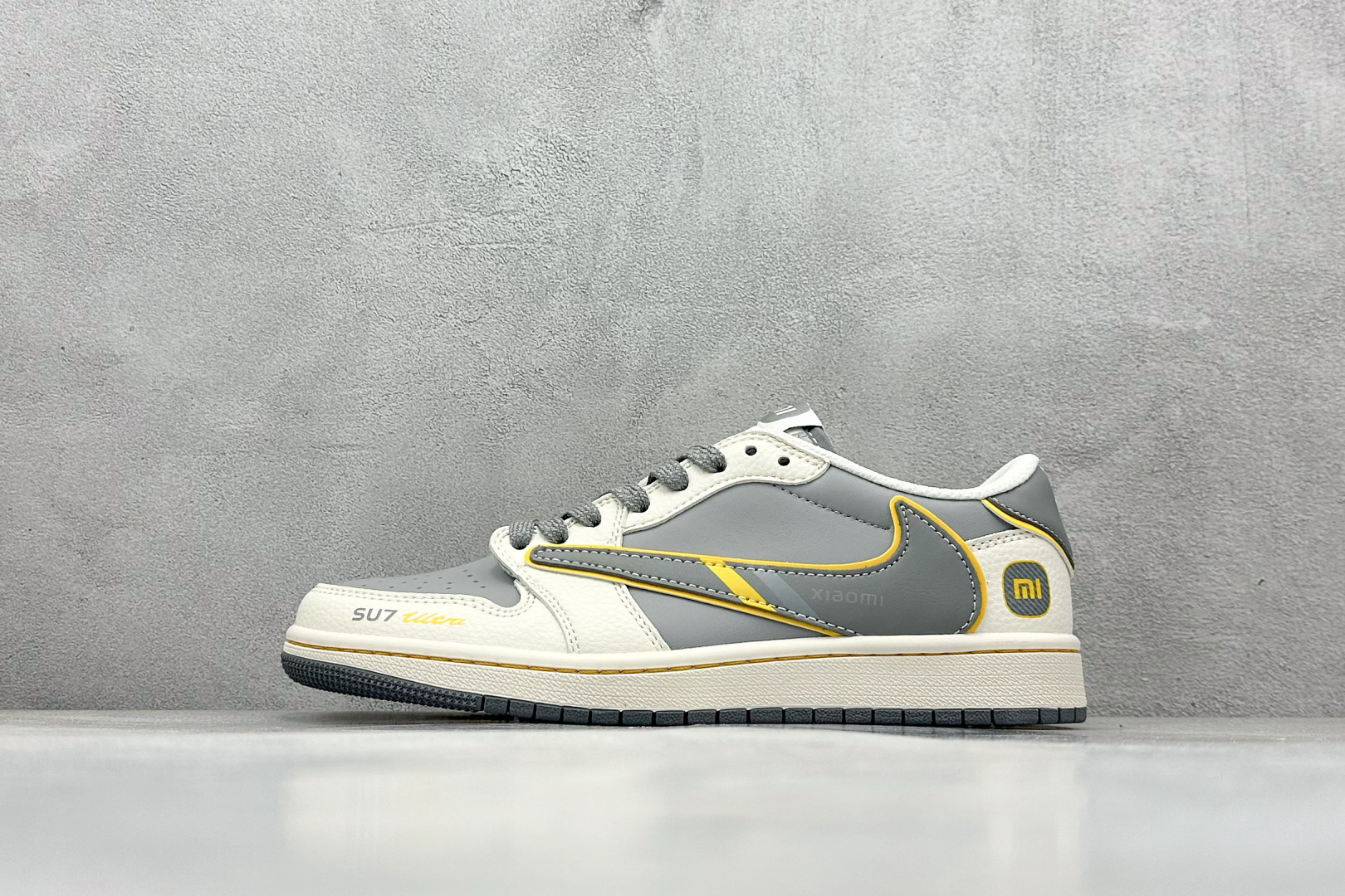 XC版Travis Scott x Fragment Design x Air Jordan 1 Low SP AJ1 乔1 小米联名 寒武岩灰 低帮文化休闲板鞋 XX3168-200