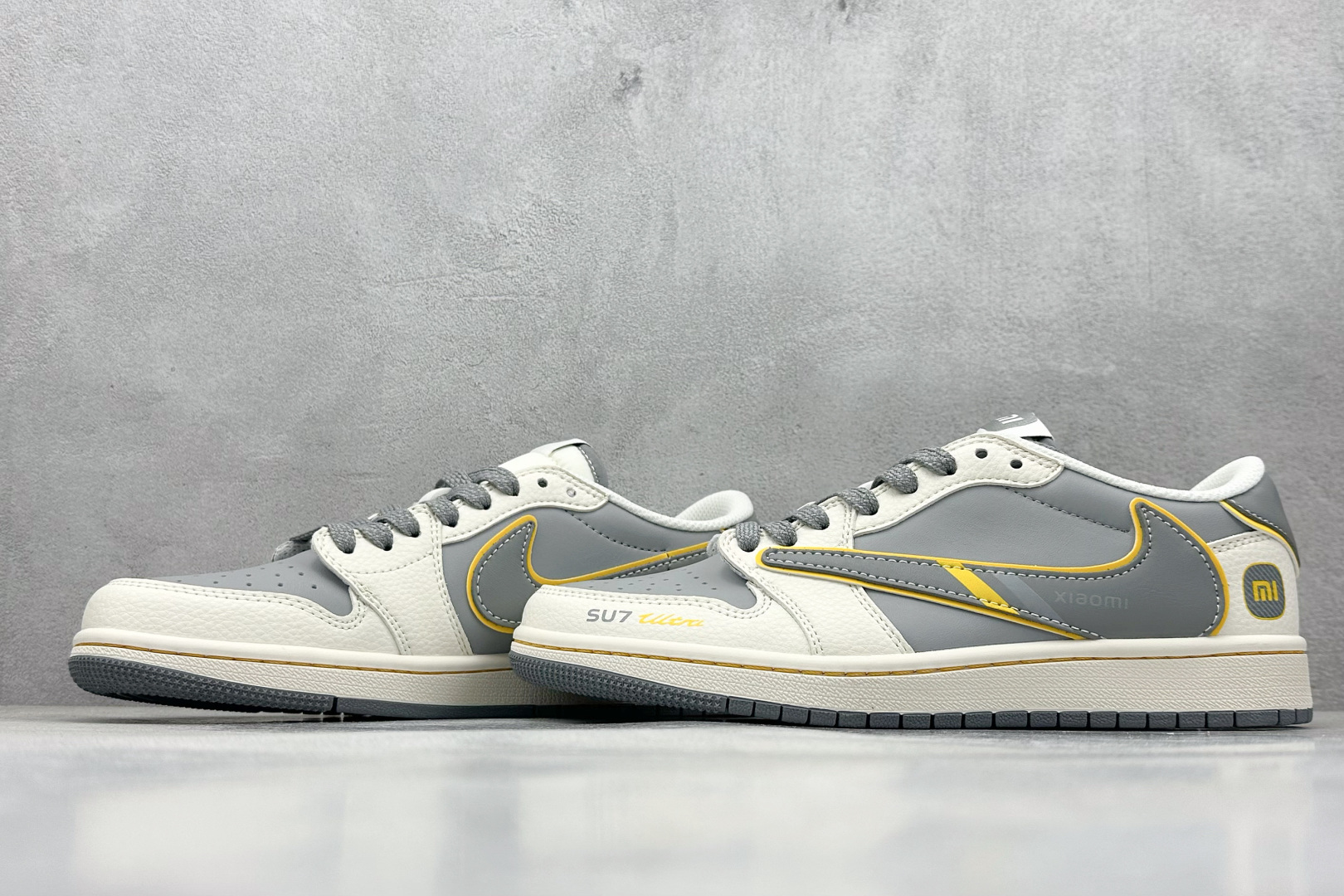 XC版Travis Scott x Fragment Design x Air Jordan 1 Low SP AJ1 乔1 小米联名 寒武岩灰 低帮文化休闲板鞋 XX3168-200