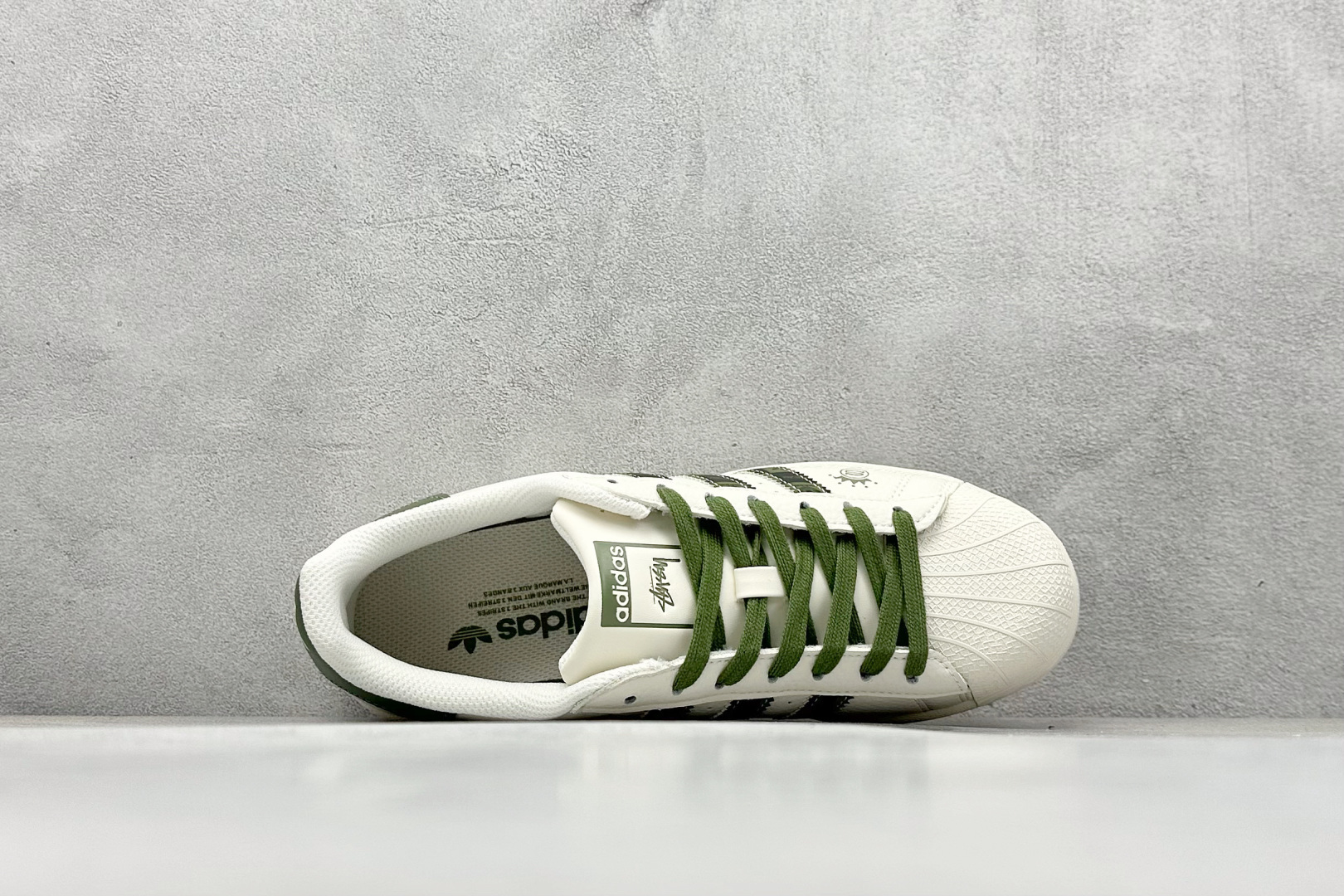 240 AD Originals Superstar x Stussy 白绿 XS0009
