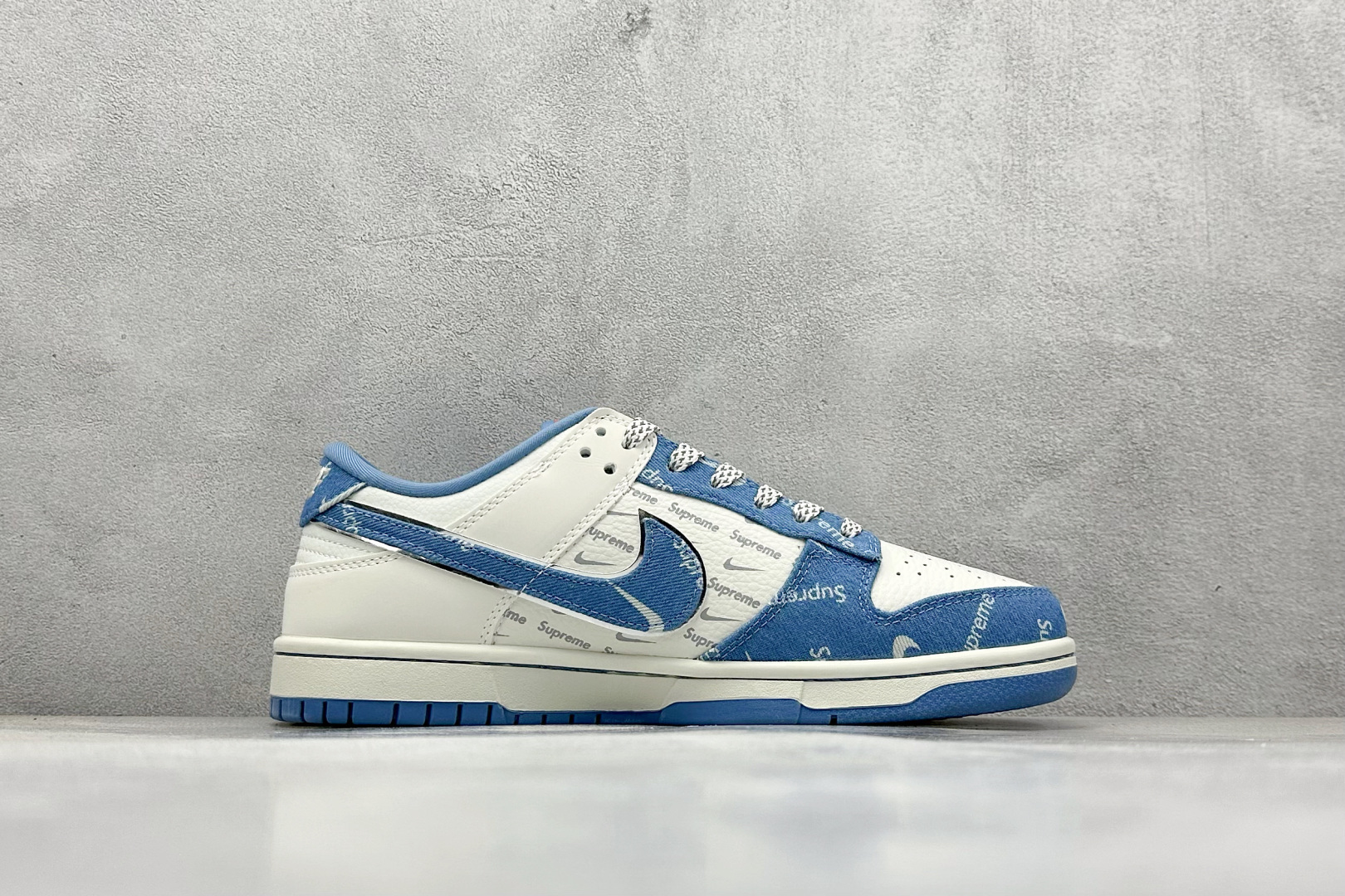 SC版 Nike SB Dunk Low Sup联名 蓝牛仔 周年高端定制 低帮休闲板鞋 SC9207-416