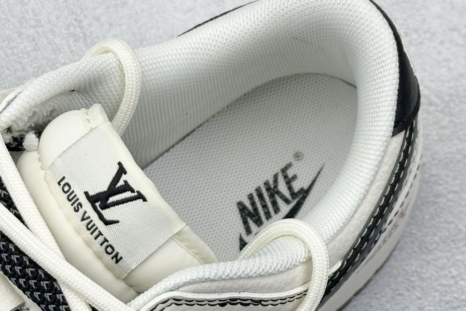 XC版Nike SB Dunk Low LV联名 绑带黑勾 周年高端定制 低帮休闲板鞋 DM6868-076