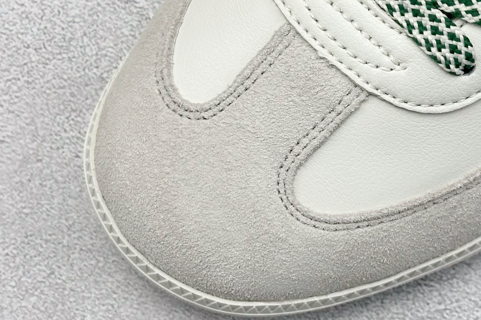 adidas originals Samba x GUCCI 灰白绿 桑巴舞系列复古经典轻便板鞋 GJ75815