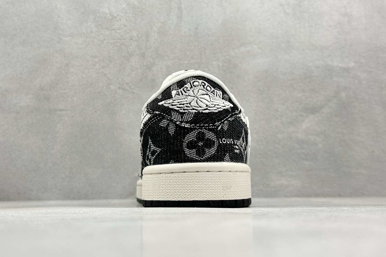 XC版Travis Scott x Fragment Design x Air Jordan 1 Low SP AJ1 乔1 LV联名 黑牛仔布 低帮文化休闲板鞋 YX5066-327