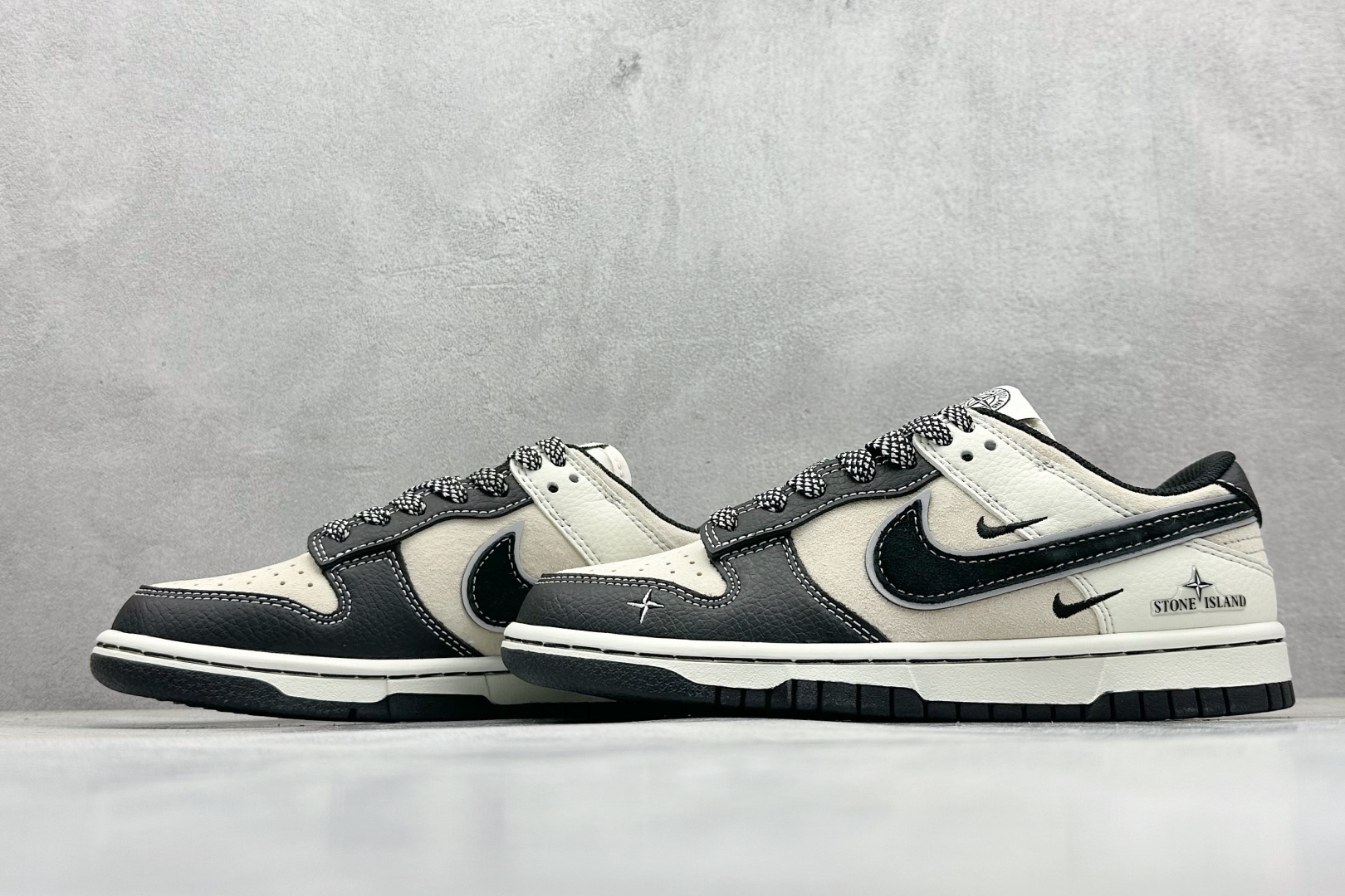 XC版Nike SB Dunk Low x Stone Island 米黑双小钩 DJ2024-038