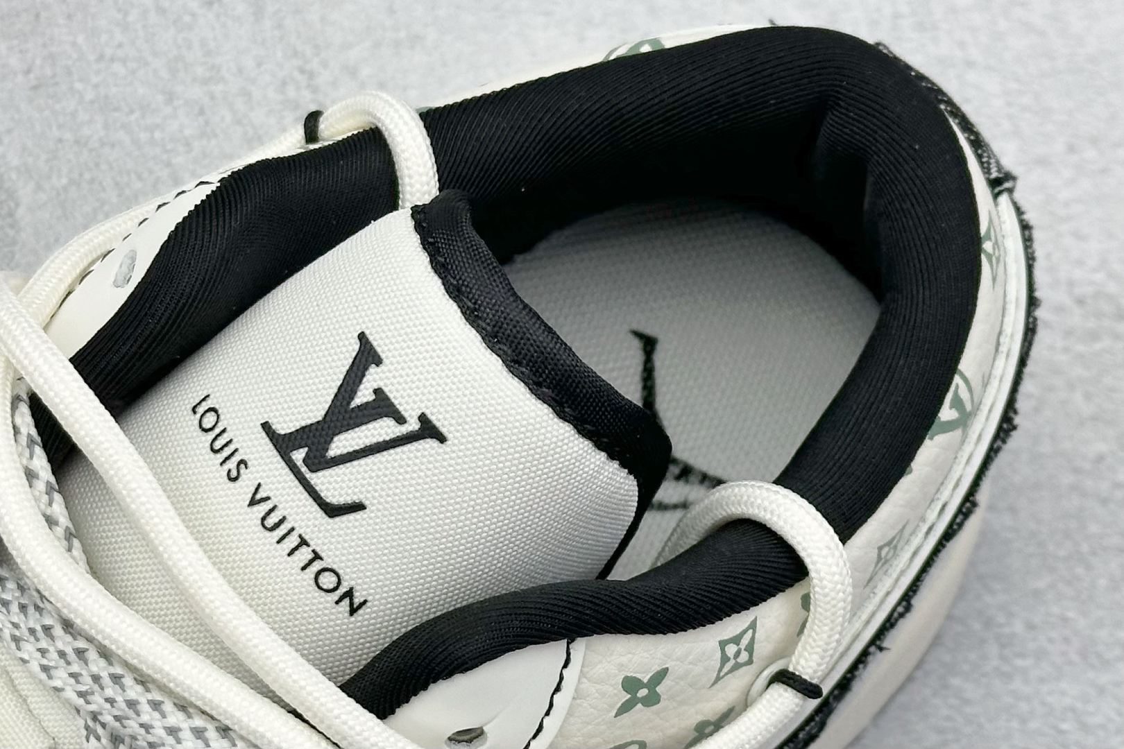 XC版Air Jordan 1 Low AJ1 乔1 LV联名 黑布勾抽绳 高端定制 低帮复古篮球鞋 YX5066-356