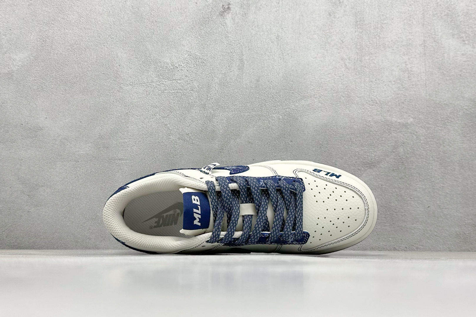 XC版Nike SB Dunk Low“MLB联名——牛仔蓝勾” 周年高端定制 低帮休闲板鞋 DJ2024-044