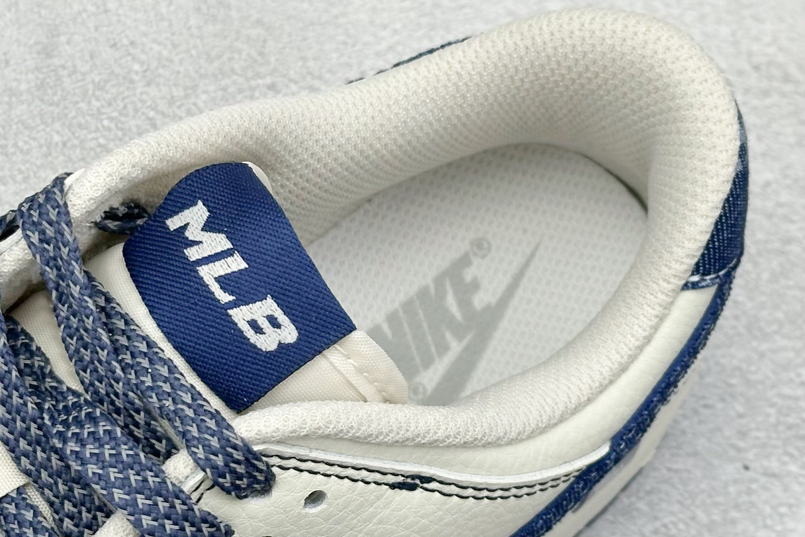 XC版Nike SB Dunk Low“MLB联名——牛仔蓝勾” 周年高端定制 低帮休闲板鞋 DJ2024-044