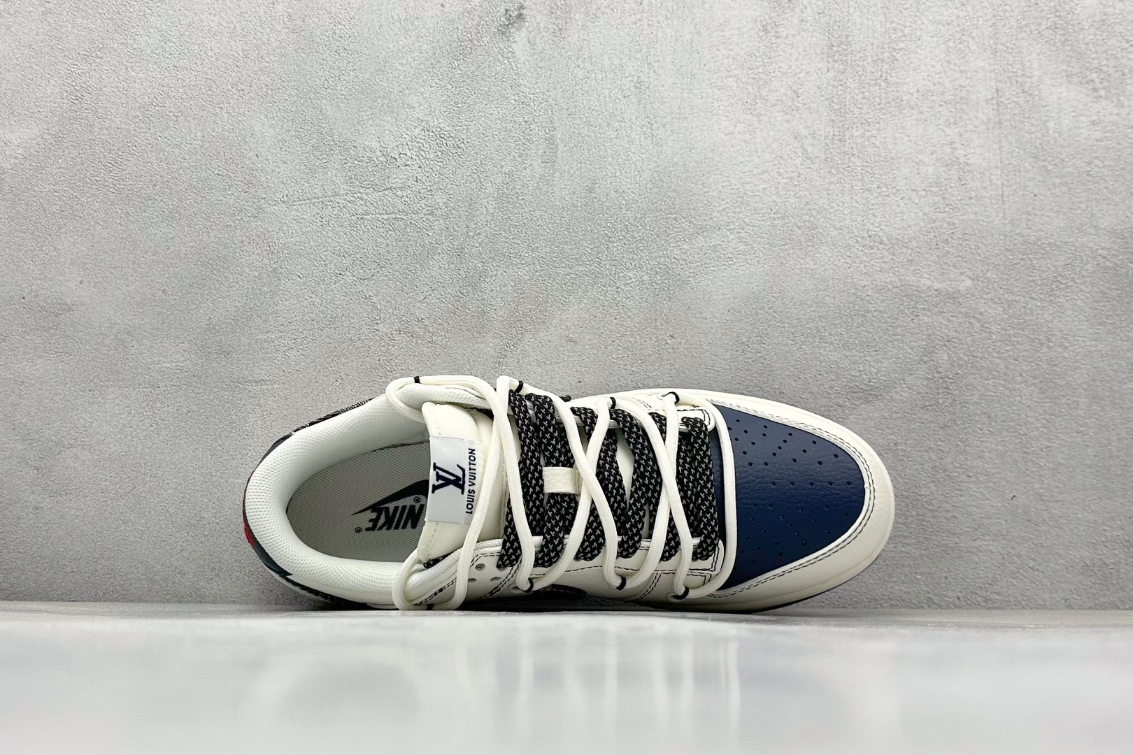 XC版Nike SB Dunk Low LV联名 绑带牛仔黑勾 周年高端定制 低帮休闲板鞋 FC1688-220