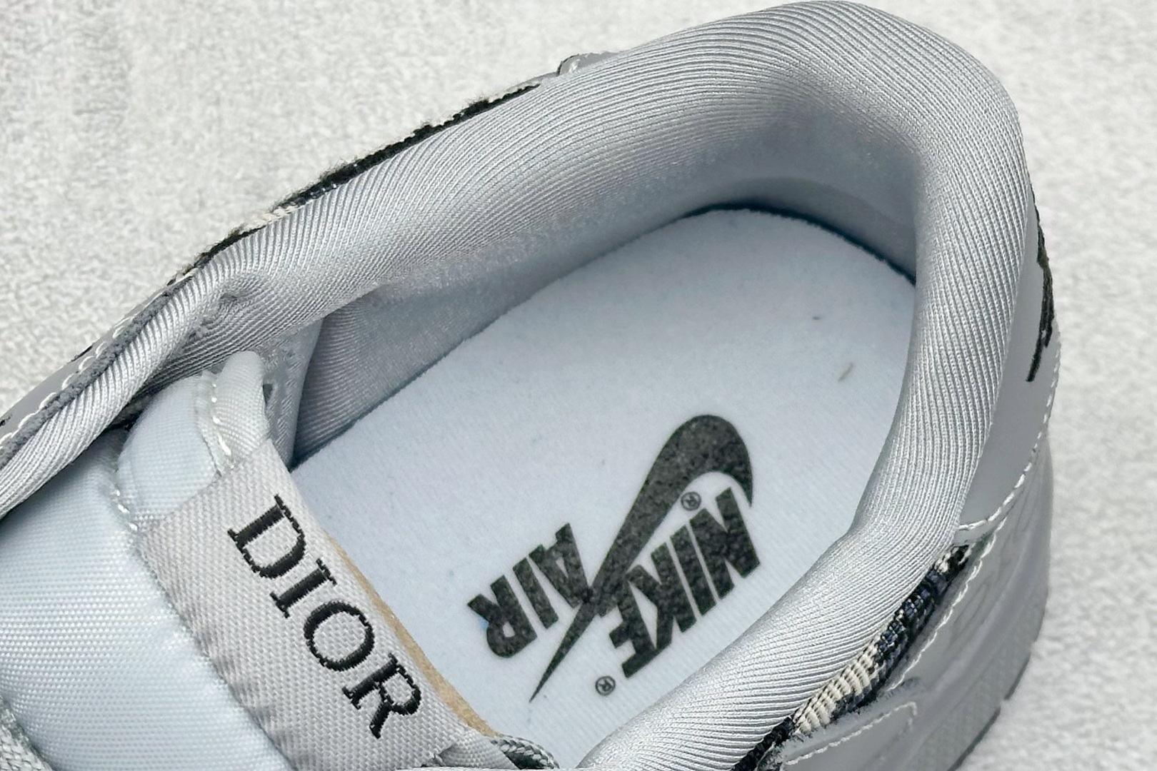 XC版Travis Scott x Fragment Design x Air Jordan 1 Low SP AJ1 乔1 迪奥联名 化石灰 低帮文化休闲板鞋 LD2025-031